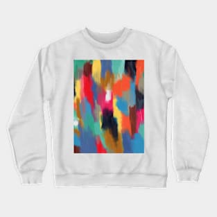 Color blast abstract oil painting Crewneck Sweatshirt